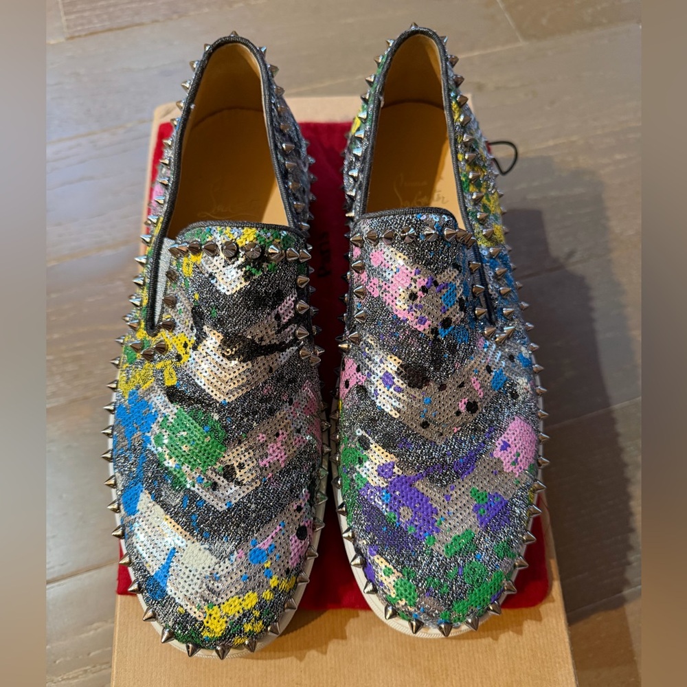 Christian Louboutin spikes loafers